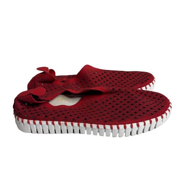 Ilse Jacobsen Tulip 139 Slip On Shoe Red Size 8 - Picture 5 of 7